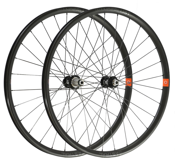 Wanderlust Carbon Wheelset, 700c, White Industries CLD Hubs