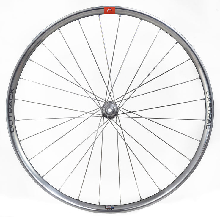 Polished Silver Outback Wheelset, 650b, White Industries CLD hubs, ***Cosmetic Blem***