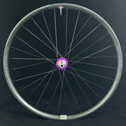 Wanderlust Carbon Wheelset, 700c, Purple Hubs, MADE Display