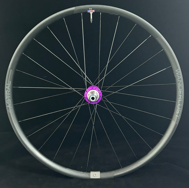 Solstice T11 Rim Brake Wheelset; Pink Hubs. MADE Display