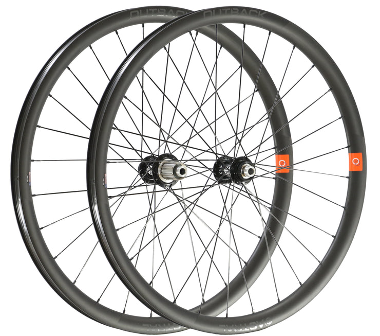 Outback Carbon Wheelset, 650b, White Industries CLD hubs